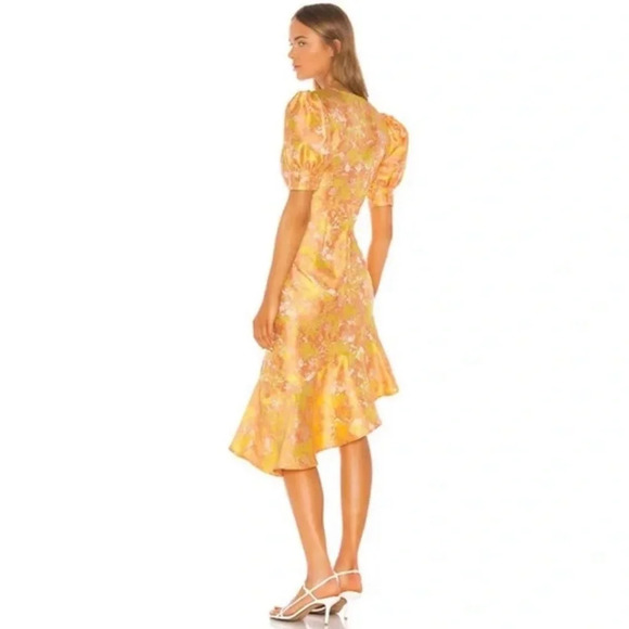 Revolve Song of Style Mariel Dress in Sunset Pink - Picture 4 of 7